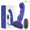 Intense Shorty vibrador azul con mando, ventosa y caja
