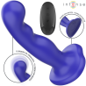 Vibrador flexible Intense Shorty junto a su mando remoto