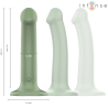 Intense - becca vibrador con ventosa 10 vibraciones verde control remoto - 3
