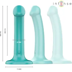 Intense - katie vibrador con ventosa 10 vibraciones azul oscuro control remoto