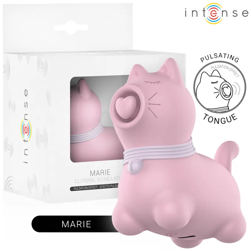Intense - estimulador pupp lengua pulsación para clítoris rosa