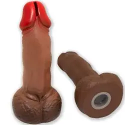 Diablo picante - hucha pene marrón Diablo picante - hucha pene marrón