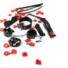 Kit ToyJoy con esposas, collar, mordaza y pinzas