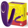 Satisfyer Partner morado junto a su caja