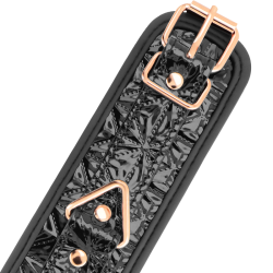 Begme - black edition esposas para tobillos con forro de neopreno