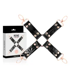 Begme - black edition hog tie cuero vegano