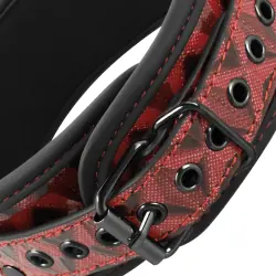 Begme - red edition collar cuero vegano con forro de neopreno