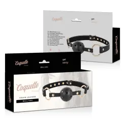 Coquette chic desire - fantasy mordaza transpirable cuero vegano
