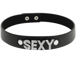 Coquette chic desire - choker cuero vegano sexy