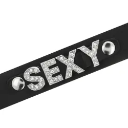 Coquette chic desire - choker cuero vegano sexy