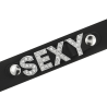 Coquette choker cuero vegano grabado sexy - 4