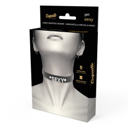 Coquette chic desire - choker cuero vegano sexy