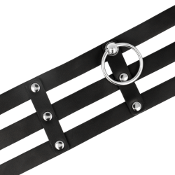 Coquette chic desire - choker cuero vegano estilo fetish