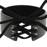 Coquette choker cuero vegano color negro - 3