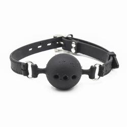 Ohmama fetish - mordaza bola transpirable silicona talla l