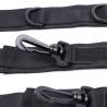Hogtie Ohmama Fetish de collar y esposas, detalle de los mosquetones