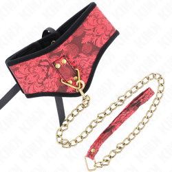 Kink - collar con correa de encaje 75 cm modelo scandal 44 x 10 cm