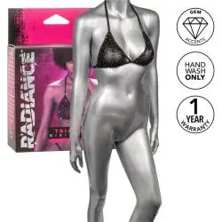 Calexotics - radiance top de bikini triangular pedrería