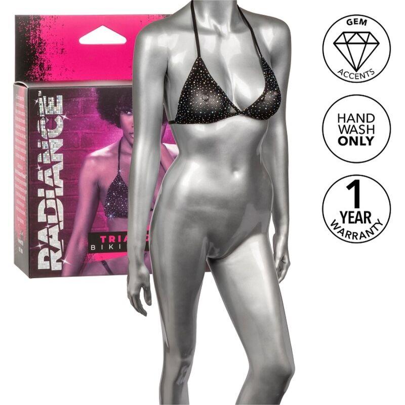 Calexotics - radiance top de bikini triangular pedrería