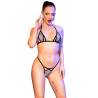 Chilirose - cr 4659 bikini plateado s/m - 1