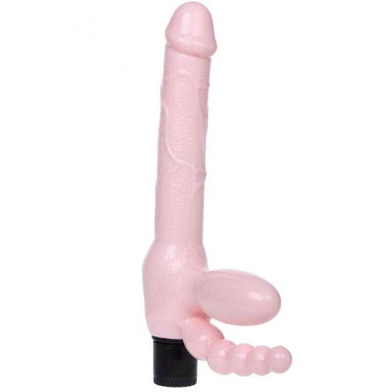 Baile - arnes sin cuerda tpr con vibracion y estimulacion anal 25.4cm