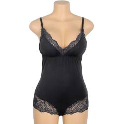 Subblime - teddy detalle encaje floral negro s/m - - 13