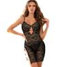 Subblime - 954185 babydoll de encaje con tirantes ajustables negro s/m - 3