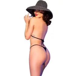 Chilirose - cr 4840 micro bikini negro s/m