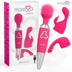 Moressa - odilon wand potente motor mas dos cabezales premium silicone recargable