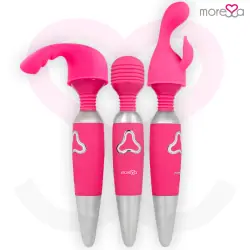 Moressa - odilon wand potente motor mas dos cabezales premium silicone recargable