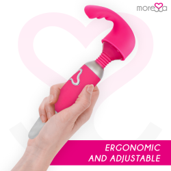 Moressa - odilon wand potente motor mas dos cabezales premium silicone recargable