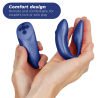 Diseño ergonomico de We-Vibe Chorus Cosmic azul