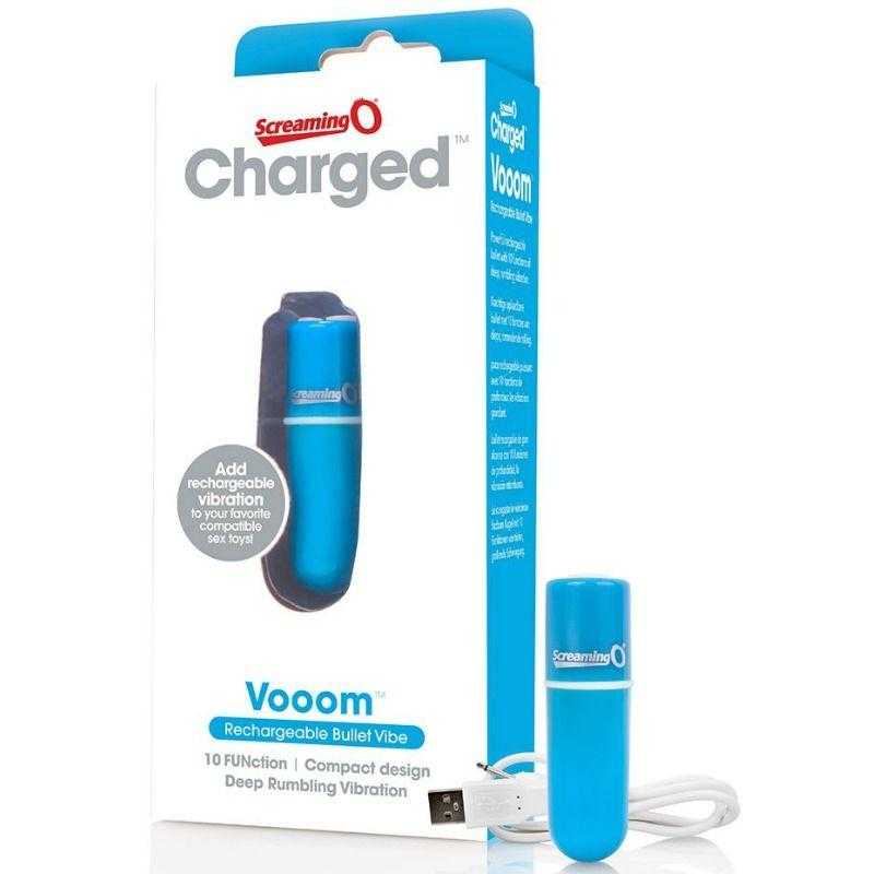 Screaming o bala vibradora recargable vooom azul Screaming o bala vibradora recargable vooom azul