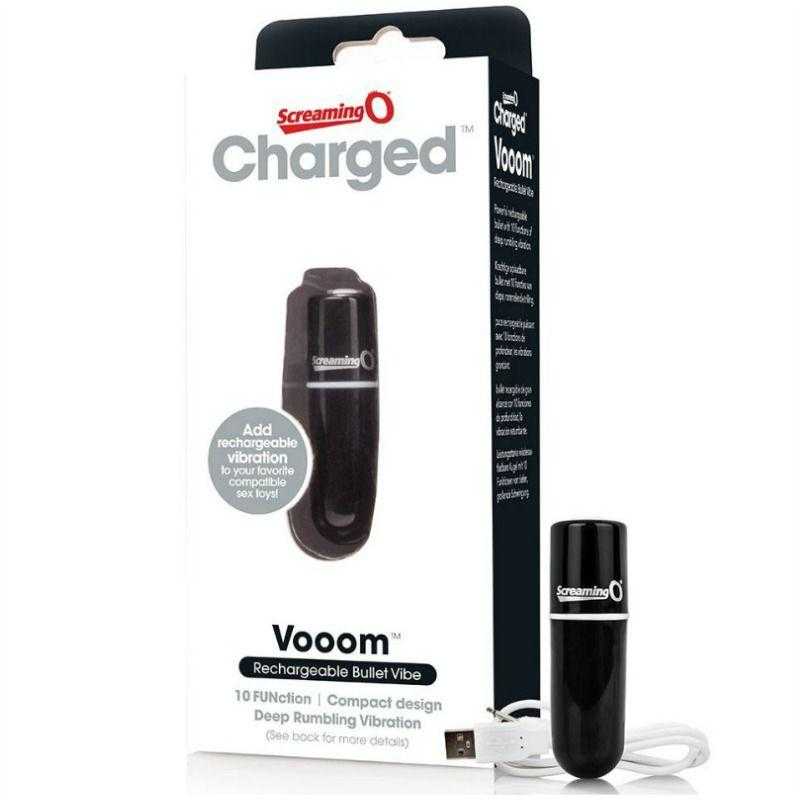 Screaming o bala vibradora recargable vooom negro Screaming o bala vibradora recargable vooom negro