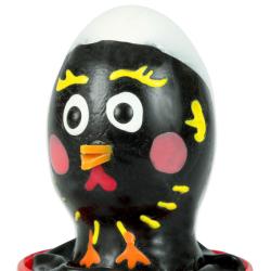 Condomerie - preservativo decorativo pintado a mano pollo negro