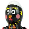 Condomerie - preservativo decorativo pintado a mano pollo negro - 1