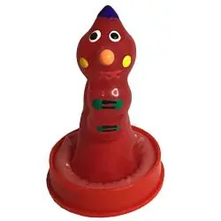 Condomerie - preservativo decorativo pintado a mano gusano