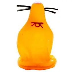 Condomerie - preservativo decorativo pintado a mano zorro pegado