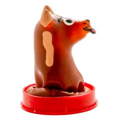 Condomerie - preservativo decorativo pintado a mano perro