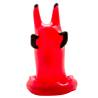 Condomerie - preservativo decorativo pintado a mano diablo rojo - 3
