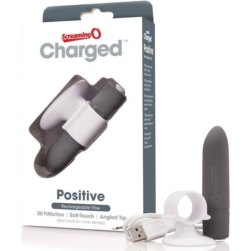 Screaming o masajeador recargable - positive - gris Screaming o masajeador recargable - positive - gris