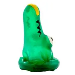 Condomerie - preservativo decorativo pintado a mano cocodrilo modelo 1