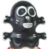 Condomerie - preservativo decorativo calavera negra 1 pintado a mano - 1