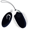 Intense Flippy II huevo con mando USB negro, con ondas de vibración