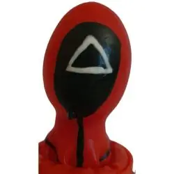 Condomerie - preservativo decorativo pintado a mano tringulo