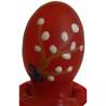 Condomerie - preservativo decorativo huevo de pascua rojo pintado a mano - 1