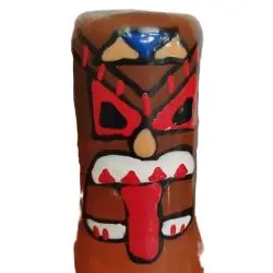 Condomerie - preservativo decorativo pintado a mano tótem tiki-01