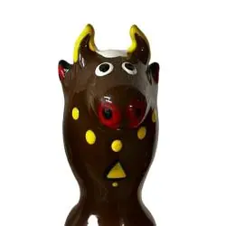 Condomerie - preservativo decorativo pintado a mano toro negro modelo 2