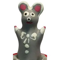 Condomerie - preservativo decorativo pintado a mano ratón modelo 2