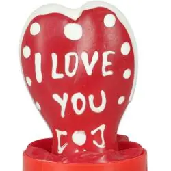 Condomerie - preservativo decorativo pintado a mano corazón - te amo modelo 2
